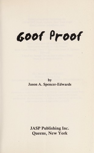 Cover for Goof proof