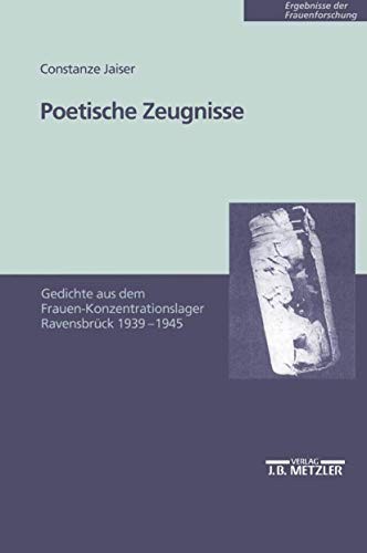 Cover for Poetische Zeugnisse.