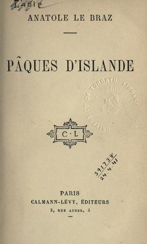 Cover for Pâques d'Islande.