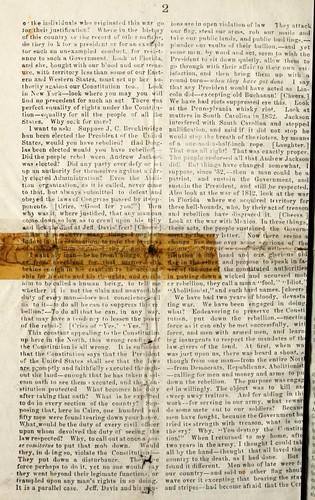 Cover for Speech of General John A. Logan
