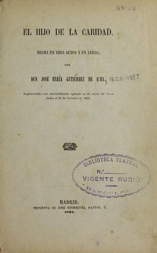 Cover for El hijo de la caridad