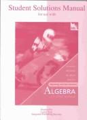Cover for Student's Solutions Manual for use with Beginning and Intermediate Algebra