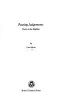 Cover for Passing judgements