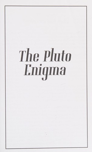 Cover for The Pluto enigma