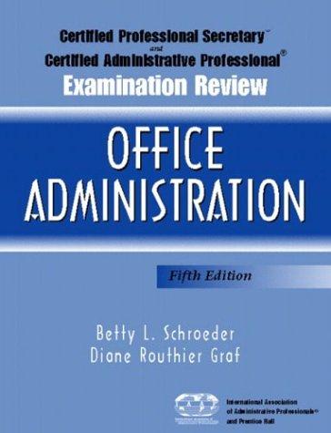 Cover for Certified Professional Secretary Examination and Certified Administrative Professional Examination Review for Management, Fifth Edition (Office Administration)