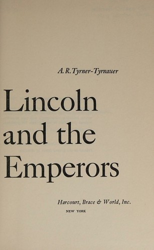 Cover for Lincoln and the emperors