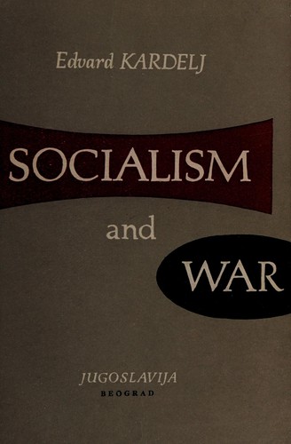 Cover for Socialism and war