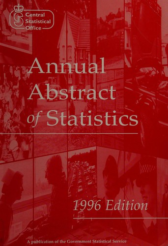 Cover for Annual Abstract of Statistics, 1996 (Annual Abstract of Statistics)
