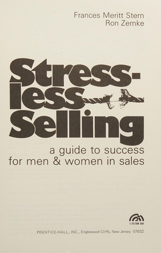 Cover for Stress-less selling