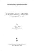 Cover for Mimigernaford--Münster ; d. Entstehungsgeschichte e. Stadt