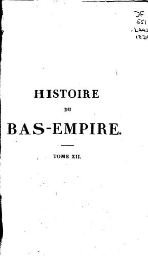 Cover for Histoire du Bas-Empire