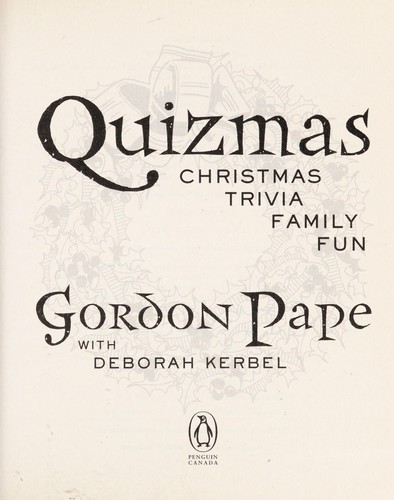 Cover for Quizmas