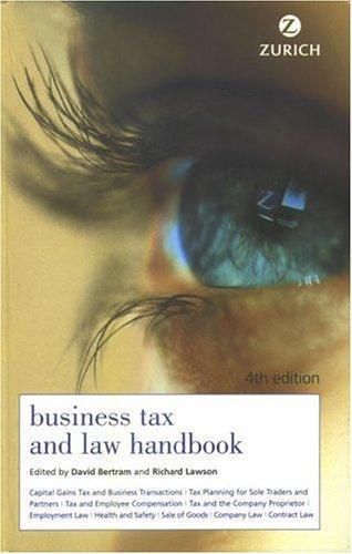 Cover for Zurich Business Tax & Law Handbook