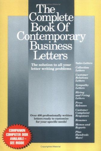 Cover for The Complete book of contemporary business letters