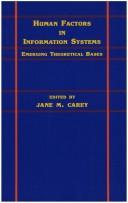 Cover for Human factors in information systems.
