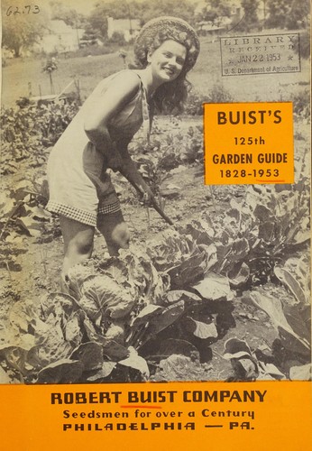 Cover for Buist's 125th year garden guide, 1828-1953