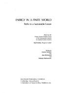 Cover for Energy in a finite world
