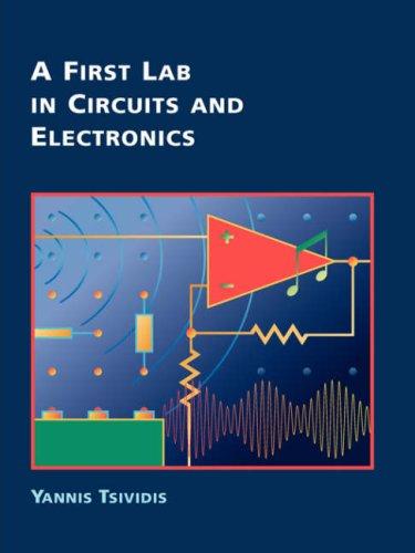 Cover for A First Lab in Circuits and Electronics