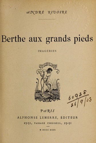 Cover for Berthe aux grands pieds