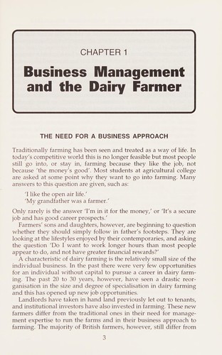 Cover for Making Profits With Dairy Cows and Quotas