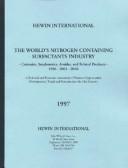 Cover for The World's Nitrogen Containing Surfactants Industry