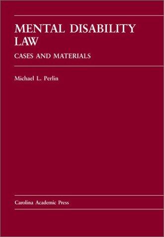Cover for Mental Disability Law