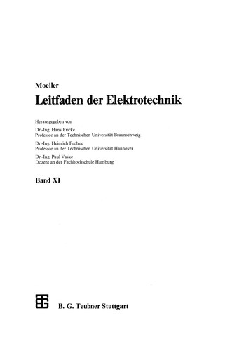 Cover for Grundlagen der elektrischen Nachrichtenübertragung