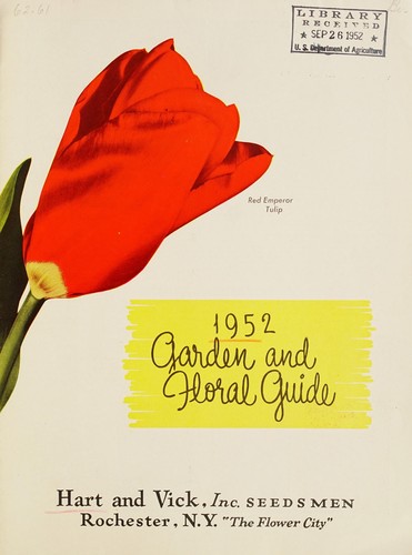 Cover for 1952 garden and floral guide