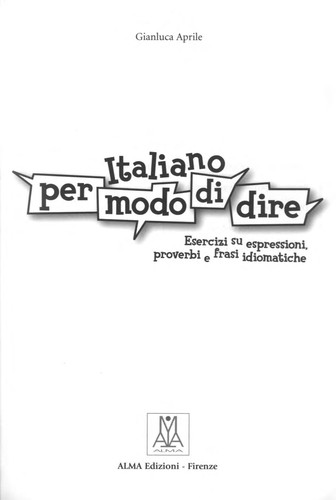 Cover for Italiano per modo di dire