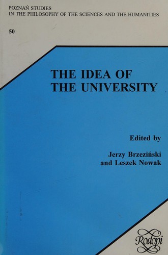 Cover for Idea of the university