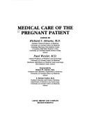 Cover for Medical care of the pregnant patient