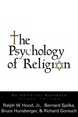 Cover for The psychology of religion