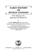 Cover for Early history of human anatomy