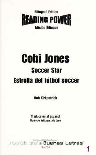 Cover for Cobi Jones