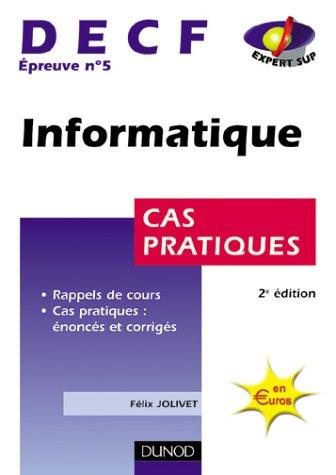 Cover for Informatique, DECF numéro 5 