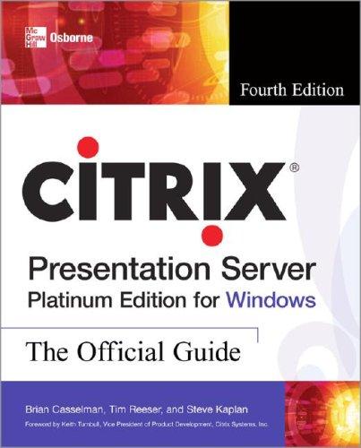 Cover for Citrix® Presentation Server Platinum Edition for Windows