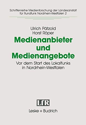 Cover for Medienanbieter und Medienangebote