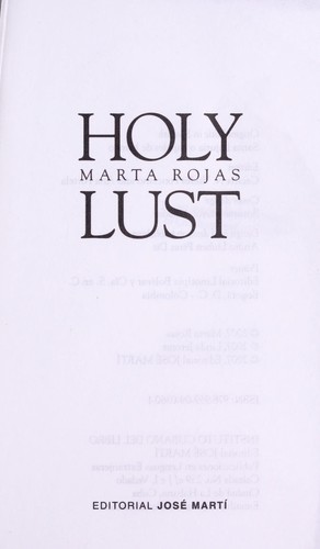 Cover for Holy lust