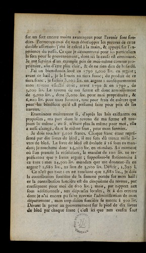 Cover for Observations d'un proprie taire sur la re solution du 16 messidor, an quatrie  me, adresse es a   un re pre sentant du peuple