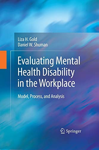Cover for Evaluating Mental Health Disability in the Workplace