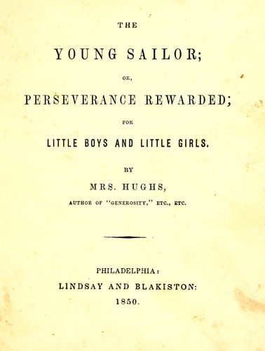 Cover for The young sailor