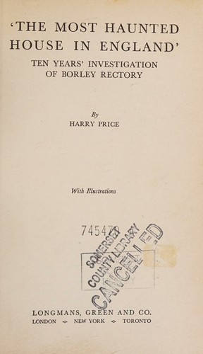 Cover for The Most Haunted House in England