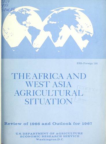 Cover for The Africa and West Asia agricultural situation