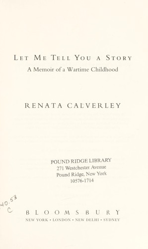 Cover for Let me tell you a story