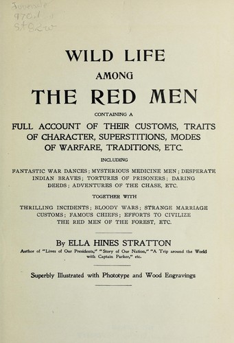Cover for Wild life among the red men