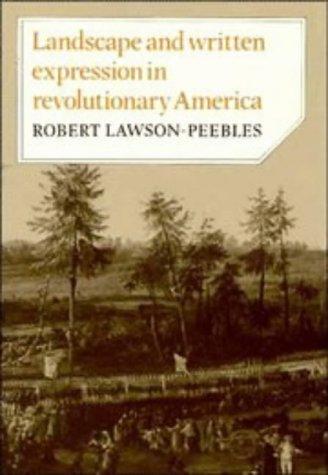 Cover for Landscape and written expression in revolutionary America