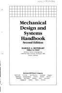 Cover for Mechanical design and systems handbook