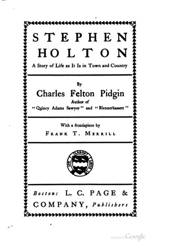 Cover for Stephen Holton: A Story of Life as it is in Town and Country