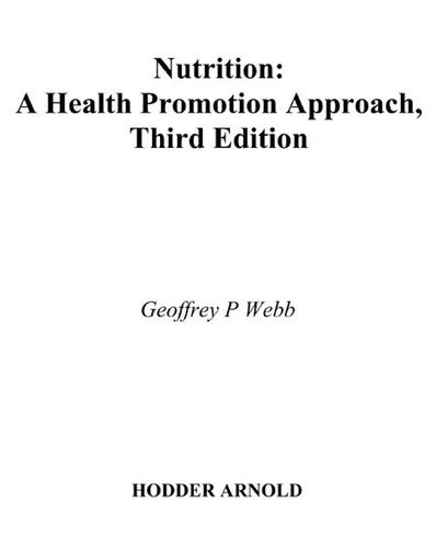 Cover for Nutrition