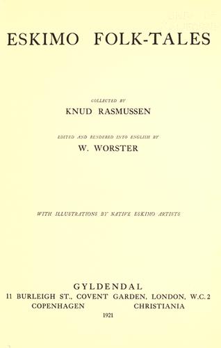 Cover for Eskimo folk-tales